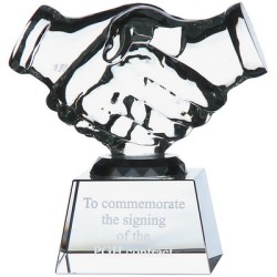 115cm Optical Crystal Handshake Award