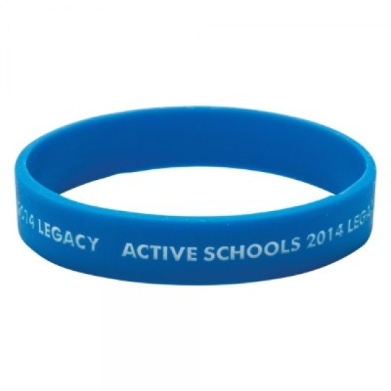Silicone Wristband (Adult: Recessed & Infilled Design)
