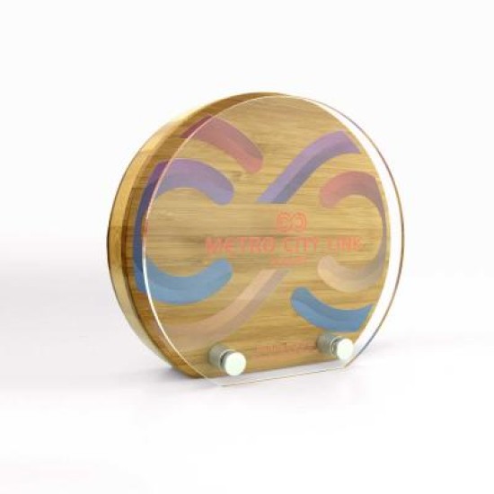 Bamboo Sunrise Award with Acrylic Face Plate Bamboo Sunrise Award with Acrylic Face Plate
